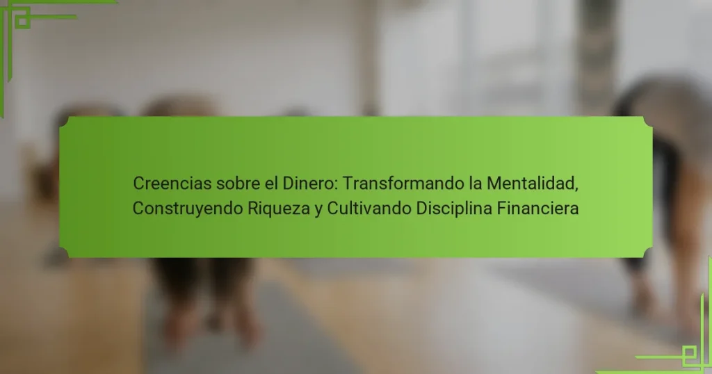 Creencias sobre el Dinero: Transformando la Mentalidad, Construyendo Riqueza y Cultivando Disciplina Financiera