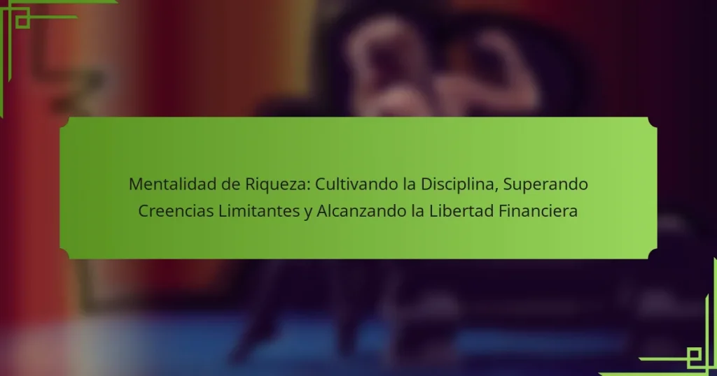 Mentalidad de Riqueza: Cultivando la Disciplina, Superando Creencias Limitantes y Alcanzando la Libertad Financiera